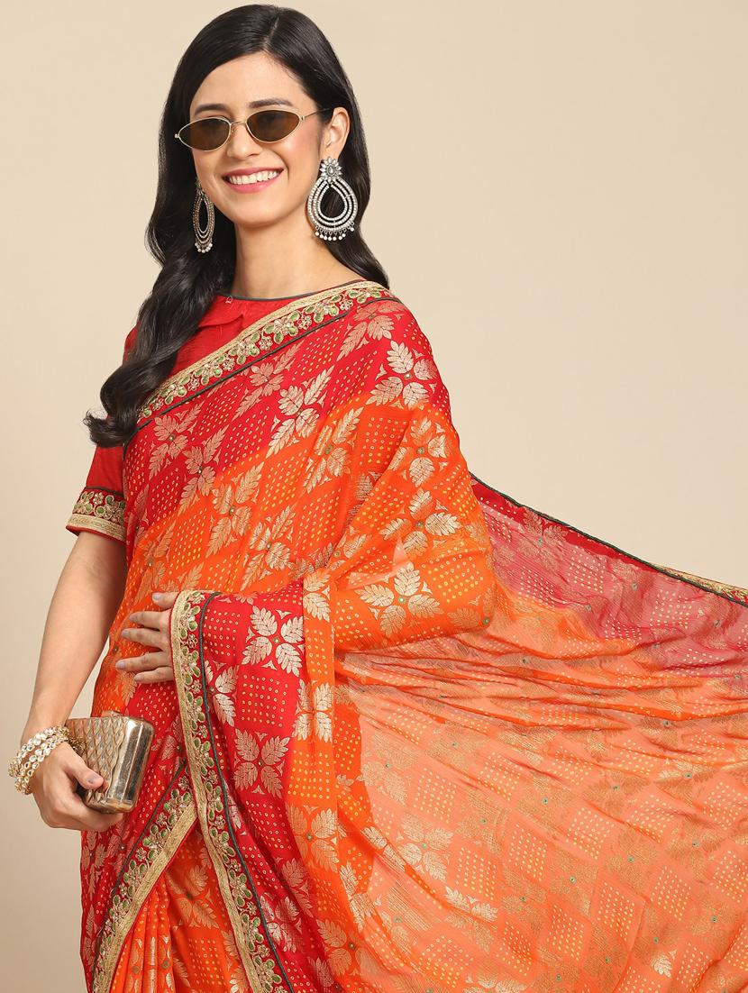 self design printed saree - 19473574 - Standard Image - 2