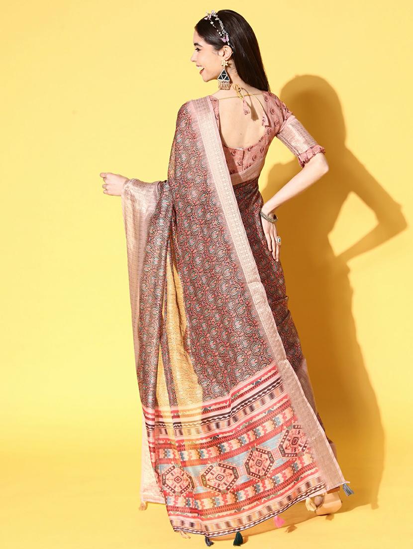 self design printed saree - 19473609 - Standard Image - 2