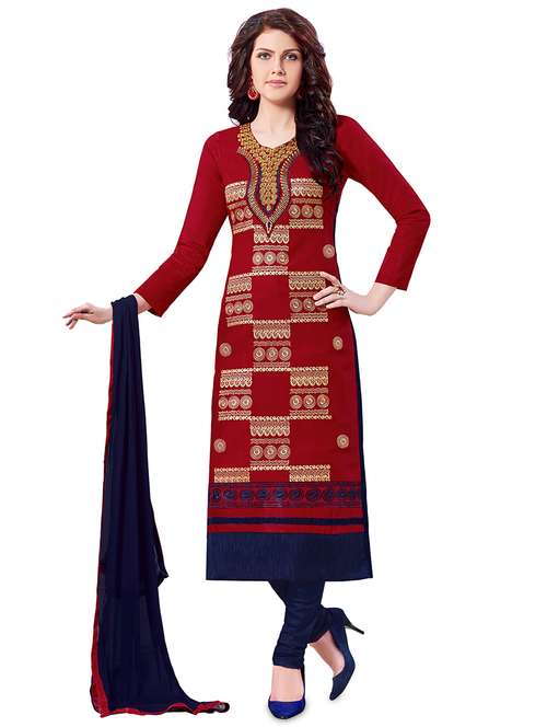 unstitched chudidar suits set - 19476451 -  Standard Image - 0