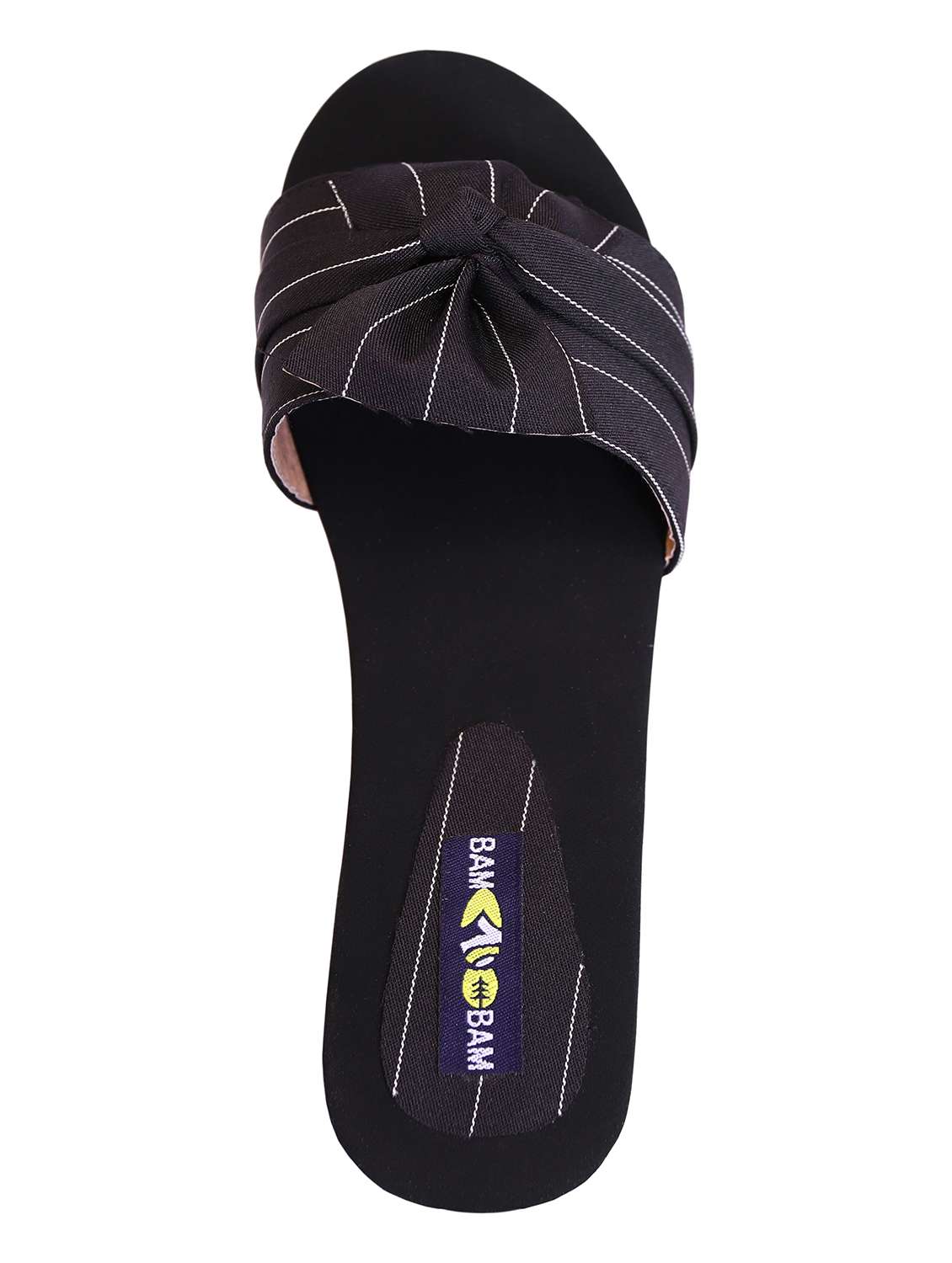 black striped slip on wedge - 19480449 - Standard Image - 2