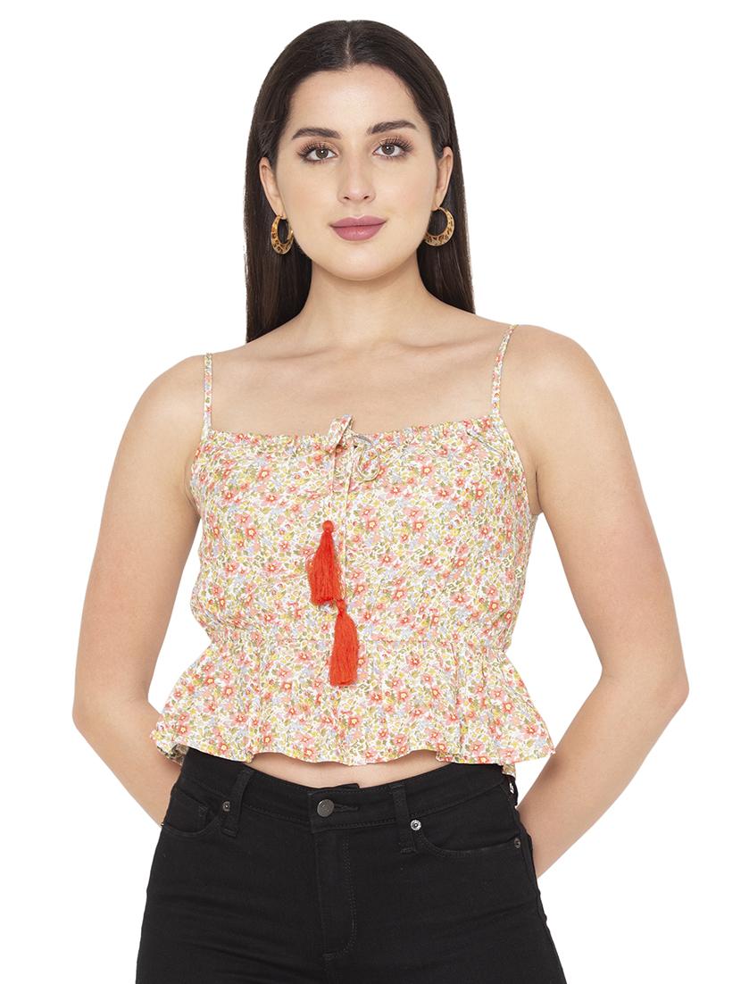 women's peplum shoulder strap top - 19480821 -  Zoom Image - 0