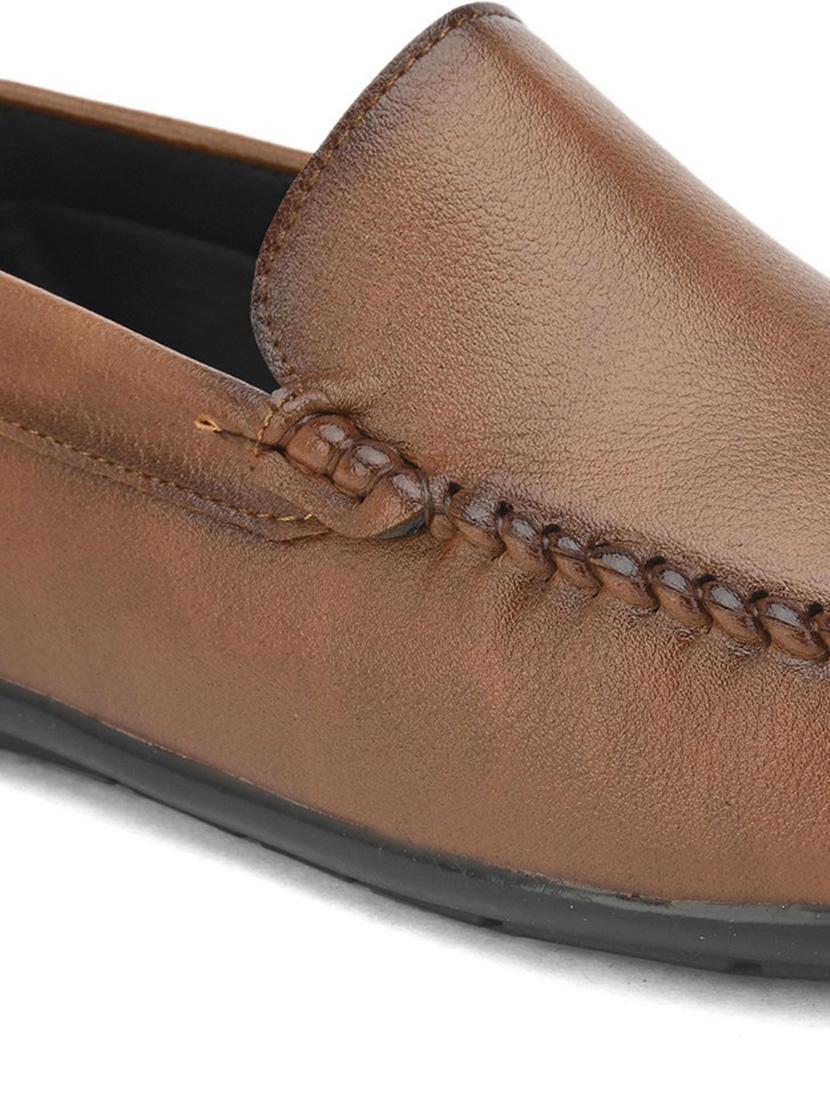 tan patent leather slip on loafers - 19481091 - Standard Image - 2