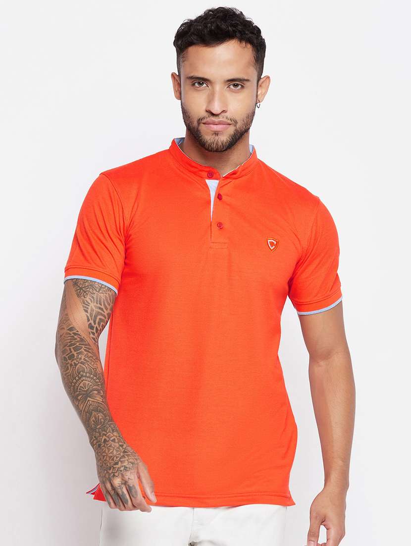 orange solid t-shirt - 19481146 - Zoom Image - 0