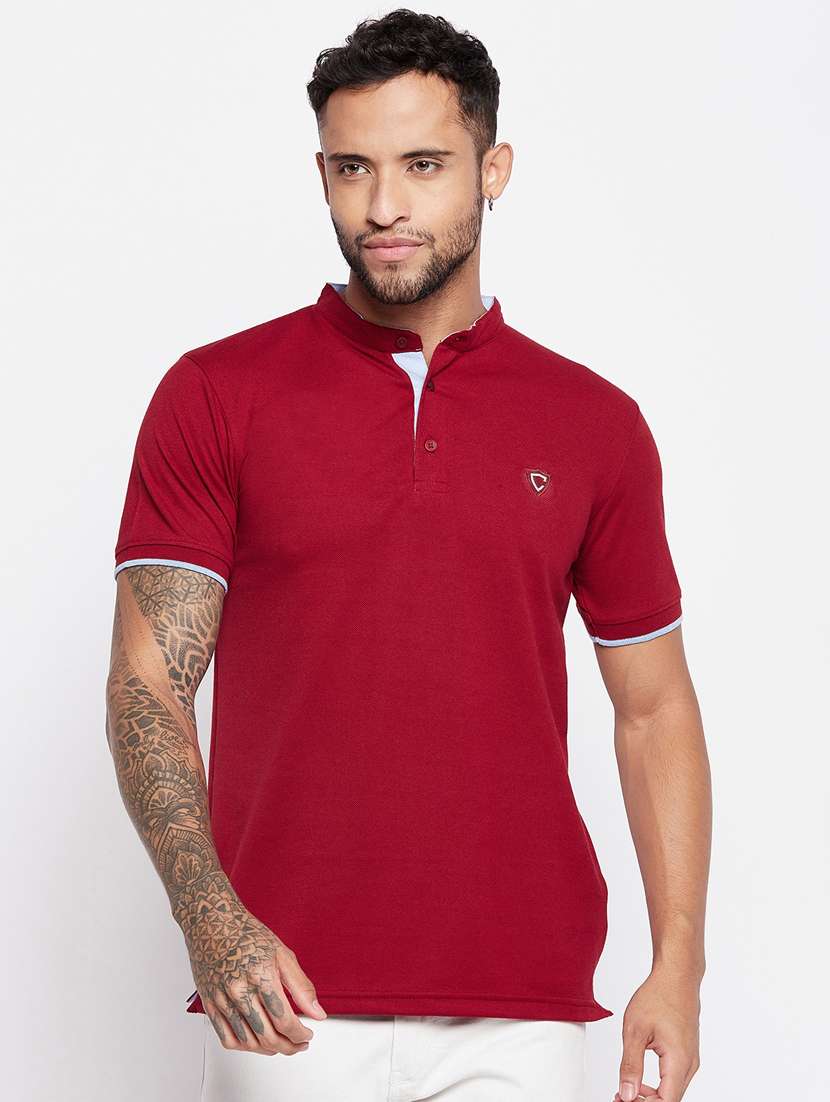 red solid t-shirt