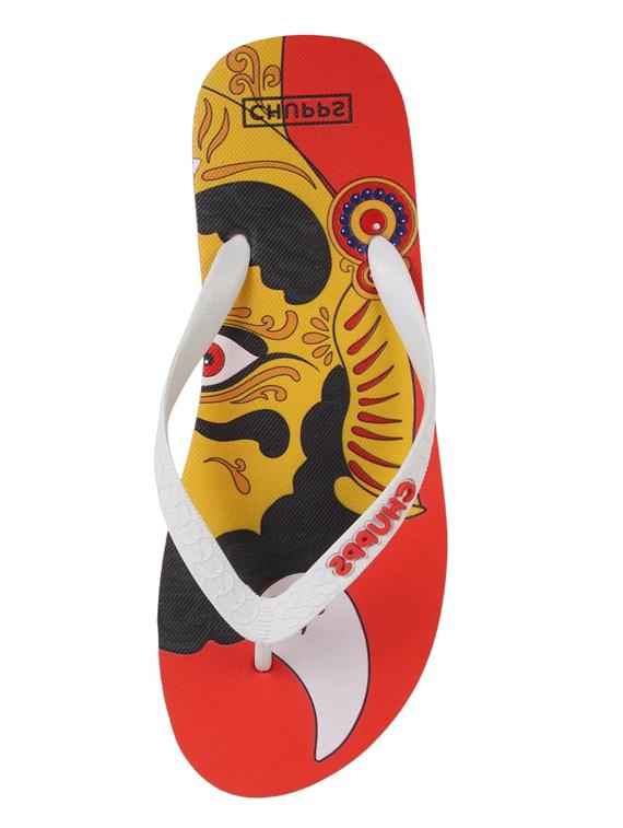 printed toe separator flip flops - 19481580 - Standard Image - 2