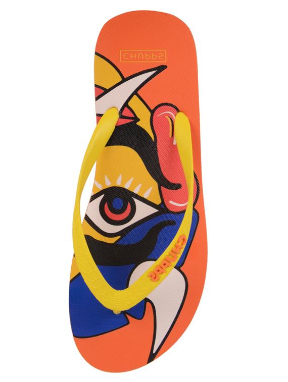 printed toe separator flip flops - 19481583 - Standard Image - 2
