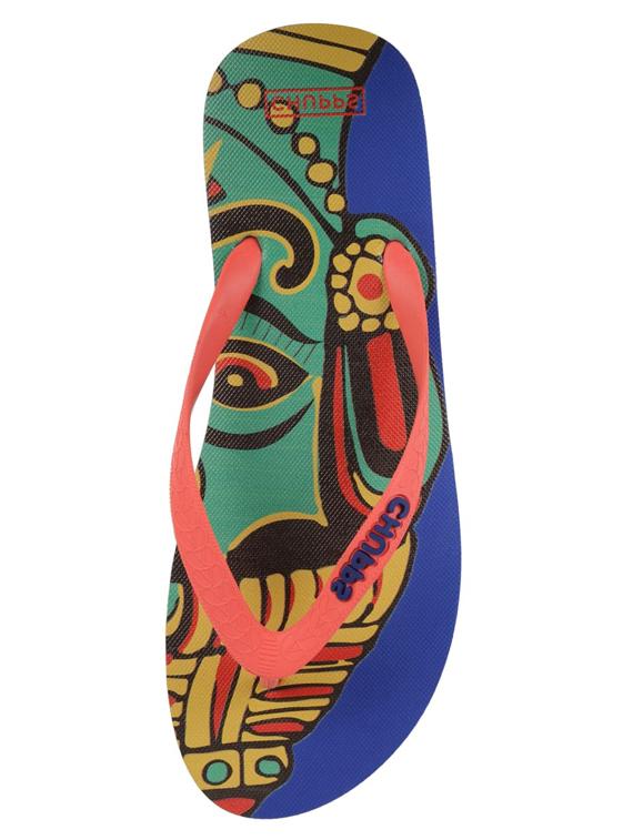 printed toe separator flip flops - 19481637 - Standard Image - 2