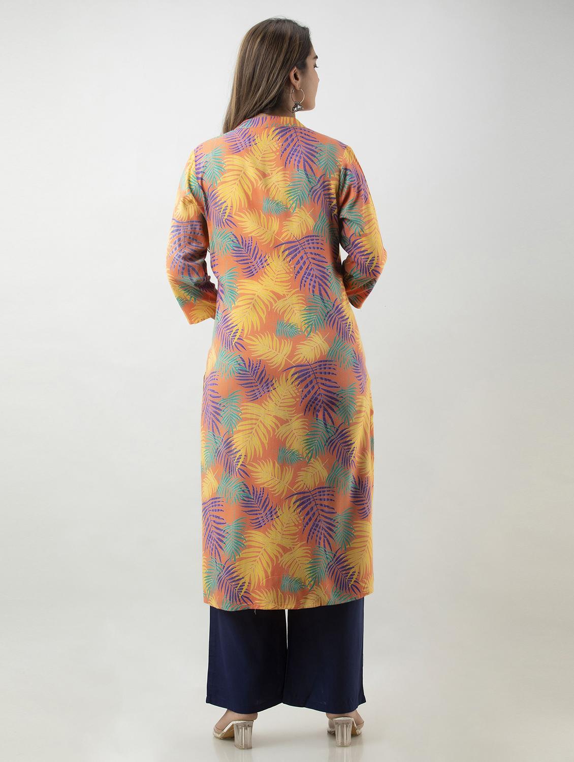 self design kurta palazzo set - 19481708 - Standard Image - 2