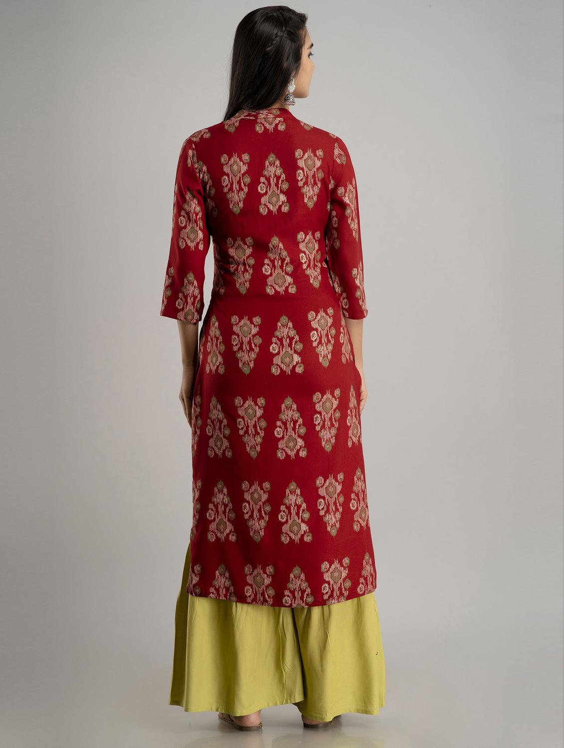 printed kurta sharara set - 19481739 - Standard Image - 2