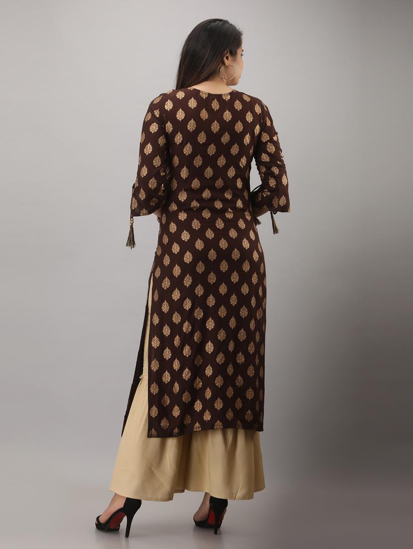 round neck kurta sharara set - 19481808 - Standard Image - 2