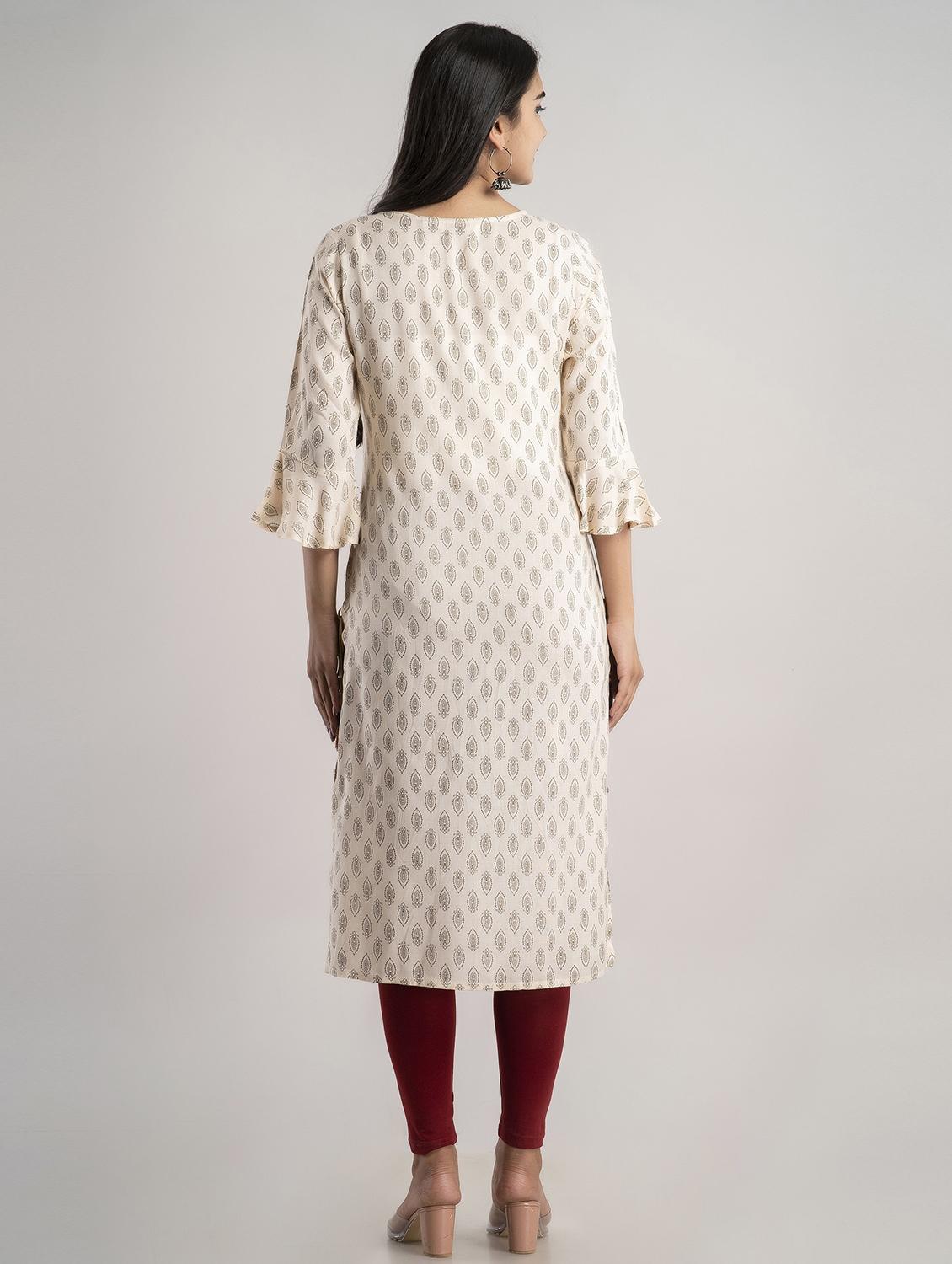 women's straight kurta - 19481913 - Standard Image - 2