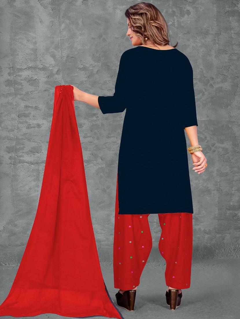 self design kurta salwar set - 19482612 - Standard Image - 2