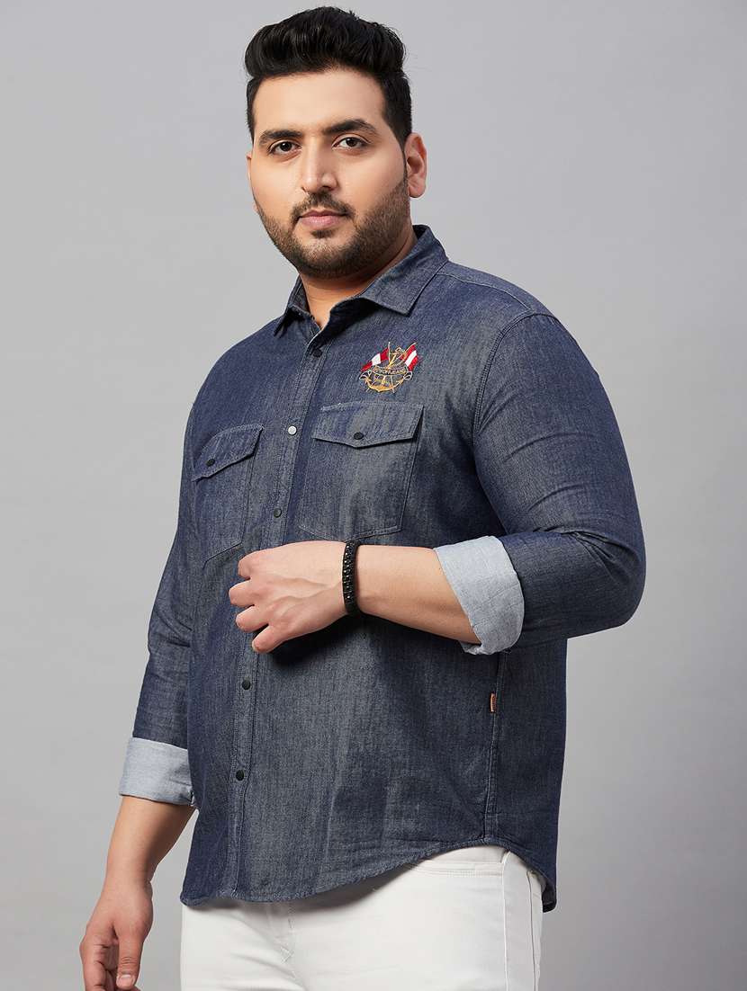 mens placement print casual shirt - 19482883 -  Standard Image - 2
