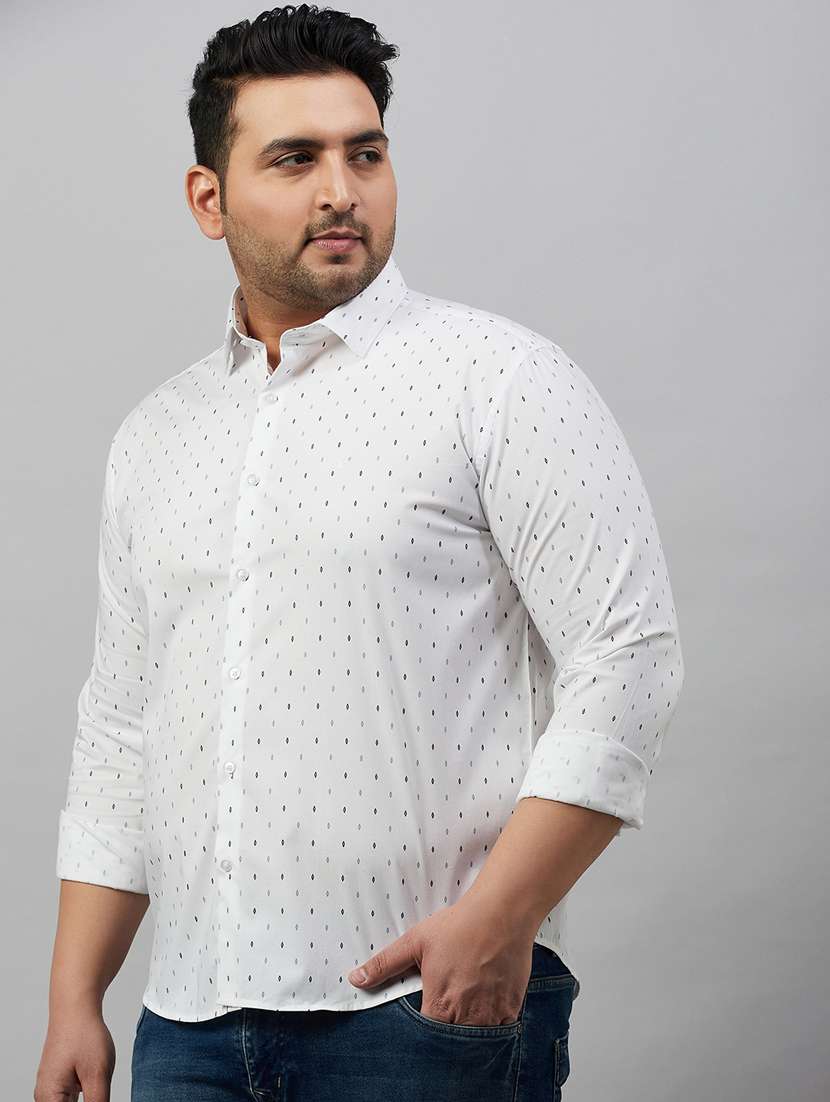 mens micro print casual shirt - 19482888 -  Standard Image - 2