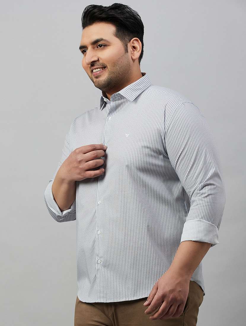 mens micro print casual shirt - 19482899 -  Standard Image - 2