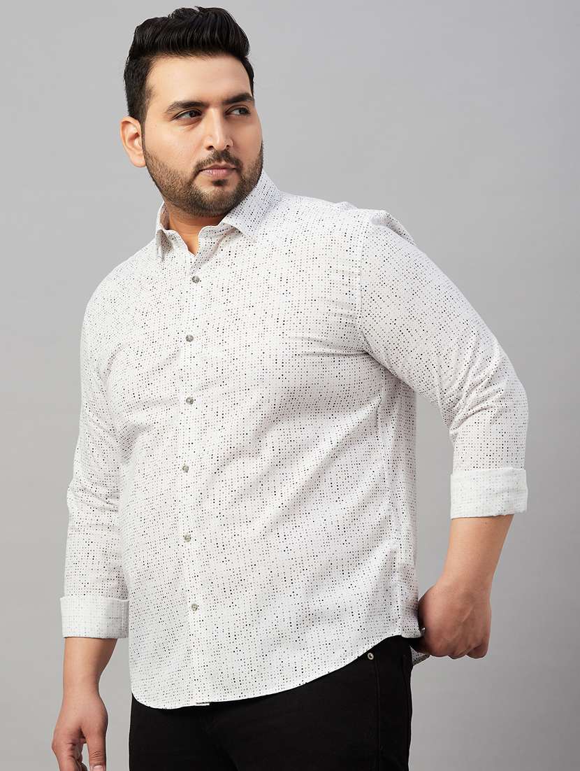 Mens Micro Print Casual Shirt - 19482906 -  Standard Image - 2