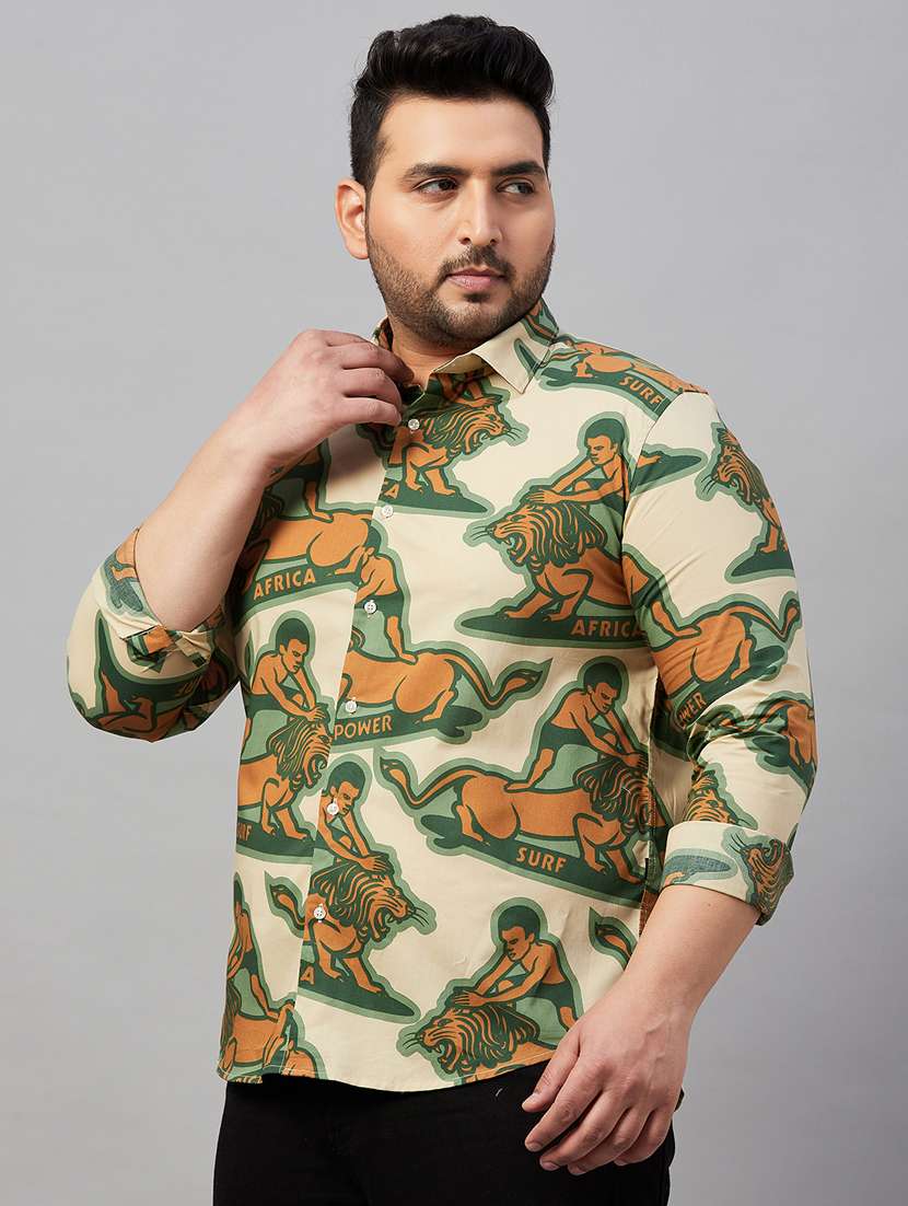 mens animal print casual shirt - 19482963 -  Standard Image - 2