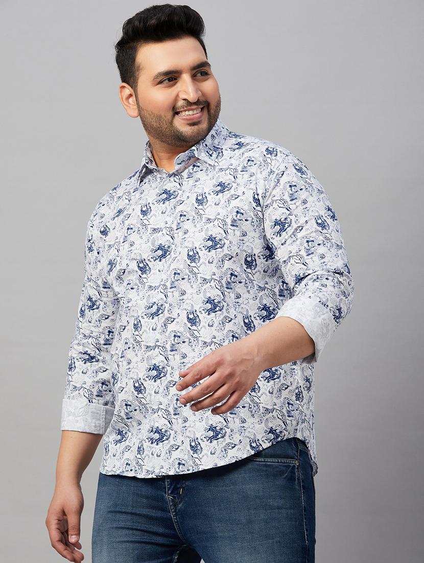 mens printed casual shirt - 19482971 - Standard Image - 2