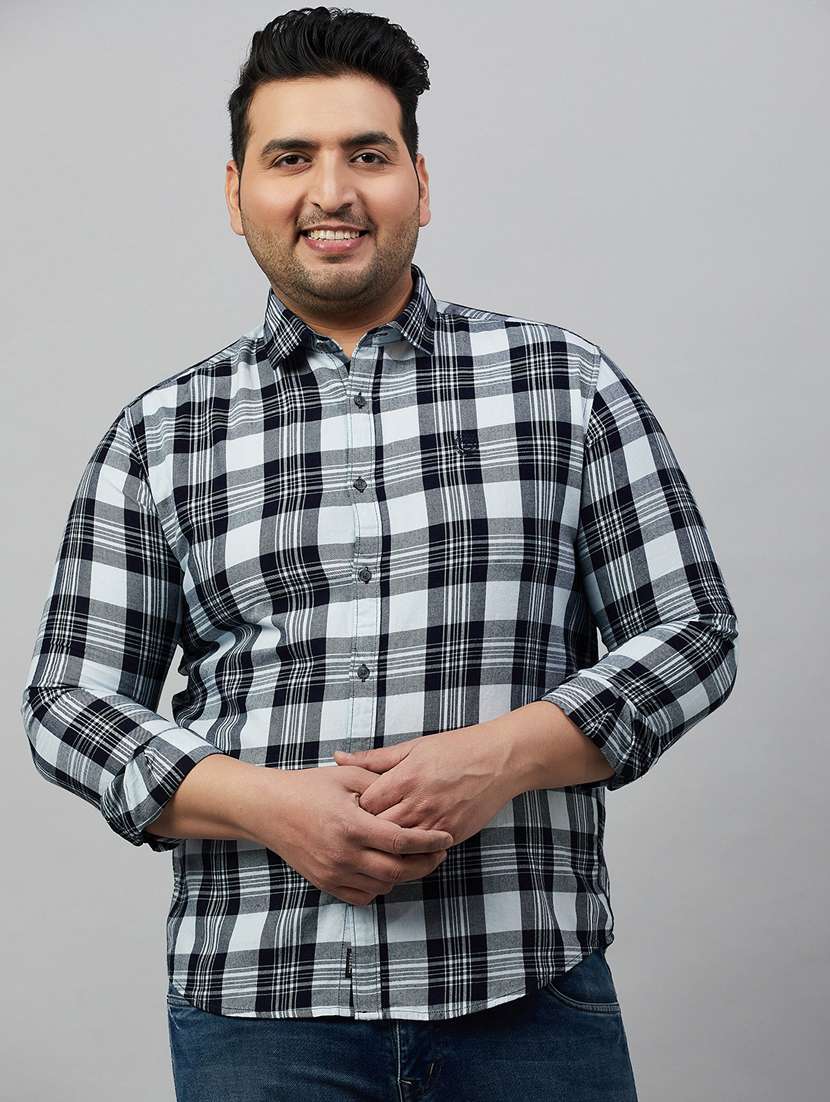 mens checks casual shirt - 19482981 - Zoom Image - 0
