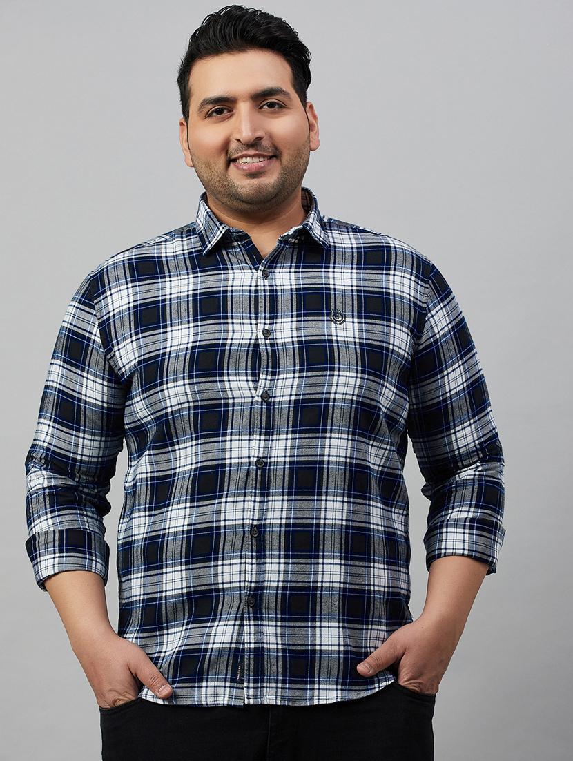 mens checks casual shirt - 19482985 -  Zoom Image - 0