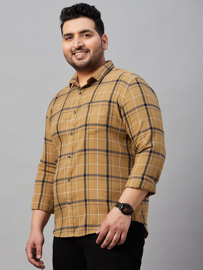 mens checks casual shirt - 19483009 - Standard Image - 2