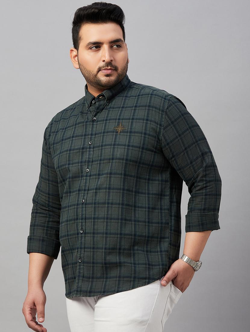 mens checks casual shirt - 19483031 - Standard Image - 2
