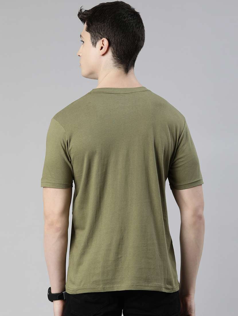 green chest printed t-shirt - 19484122 -  Standard Image - 2