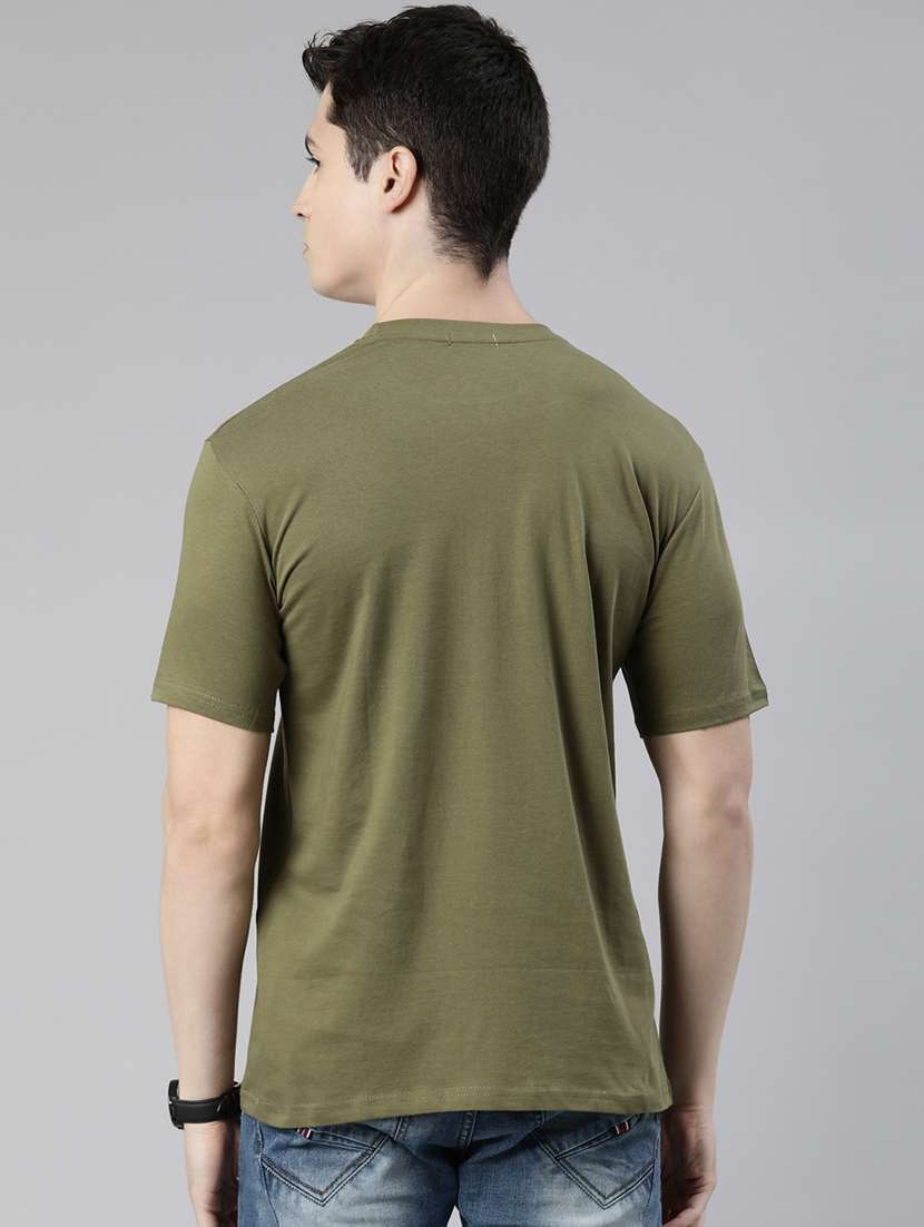 green chest printed t-shirt - 19484130 -  Standard Image - 2