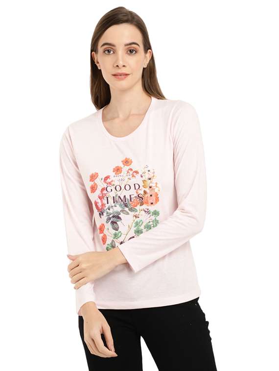 women's straight round neck top