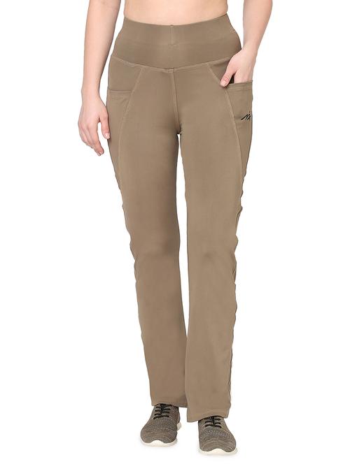 mid rise solid track pant - 19484346 - Standard Image - 0
