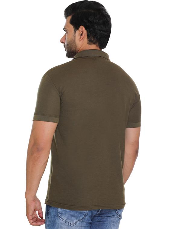 green cotton polo t-shirt - 19485237 - Standard Image - 2