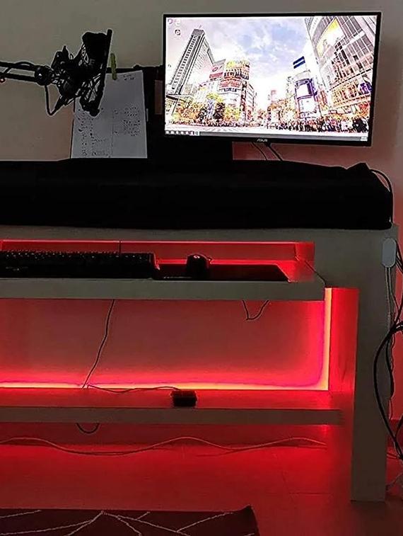 rsct red 4 m fall led strip ceiling light for decorations with adapter - 19487009 - Standard Image - 2