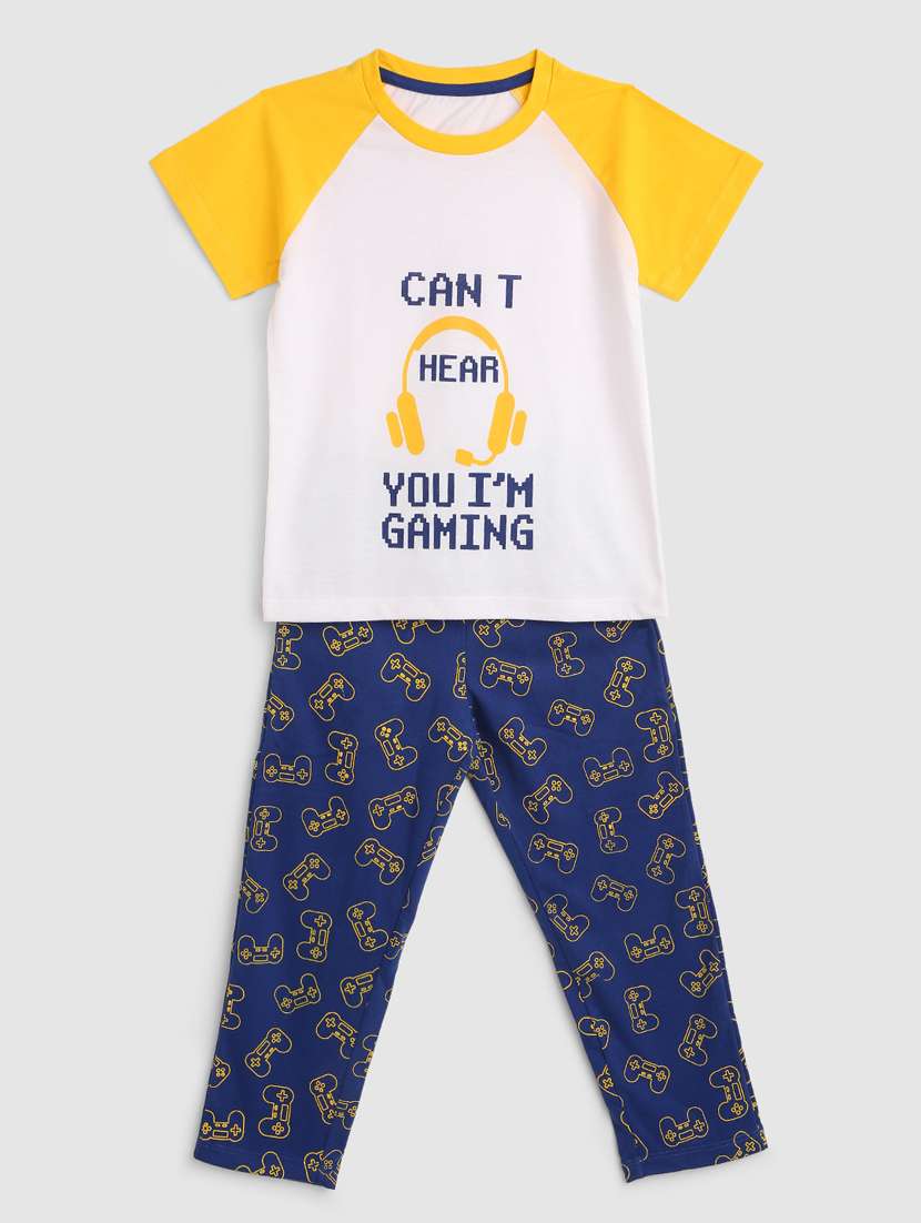 boys cotton nightwear  pyjama set 