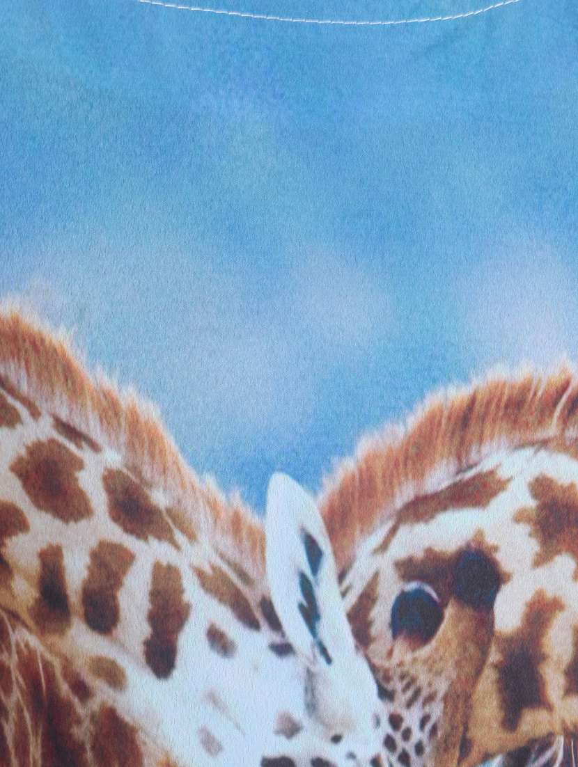 blue cotton printed regular tee - 19488897 -  Standard Image - 2