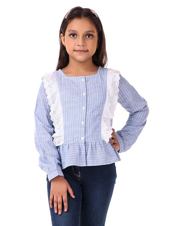 girls square neck top