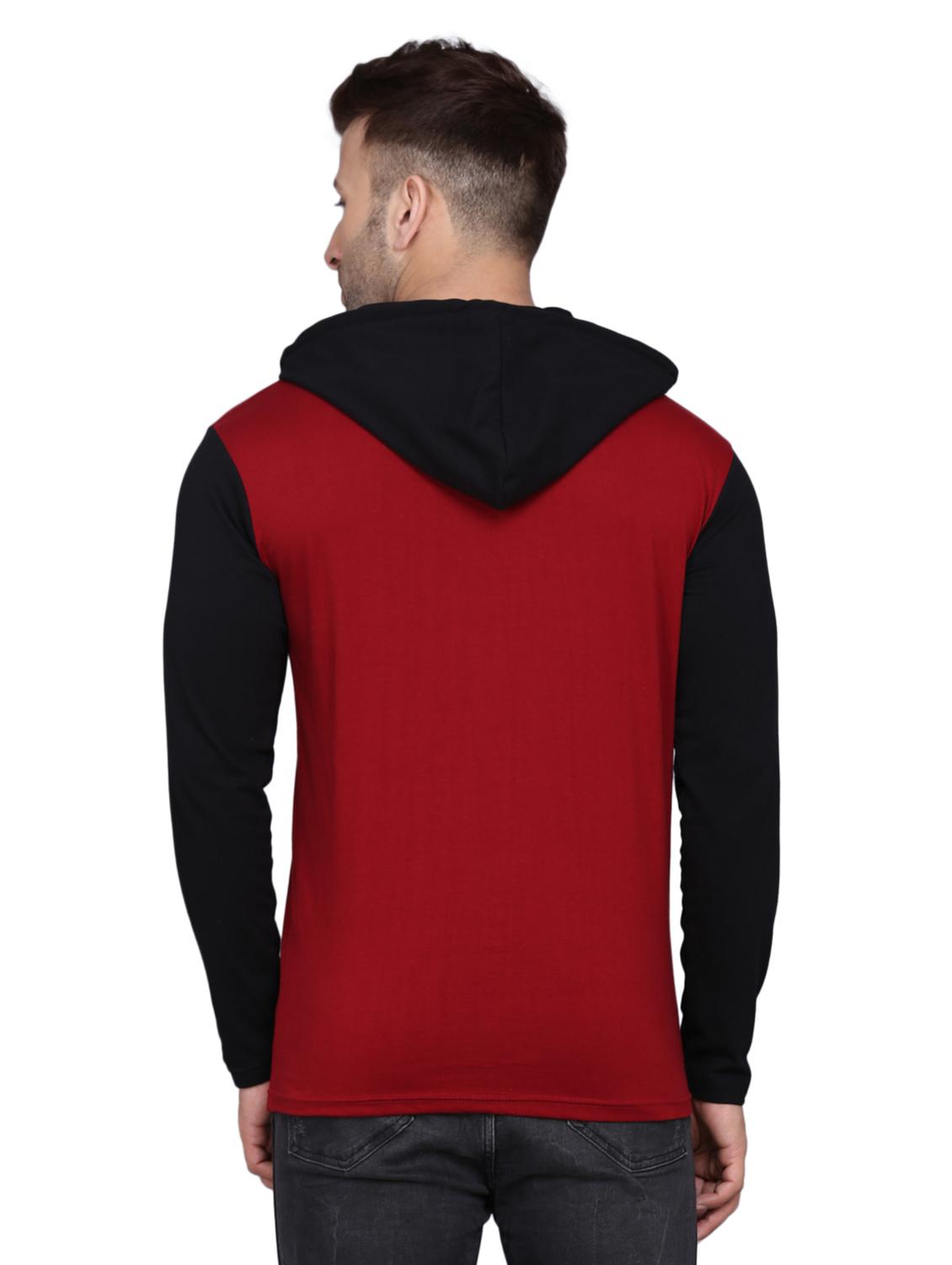 solids cotton hooded t-shirt - 19489191 - Standard Image - 2