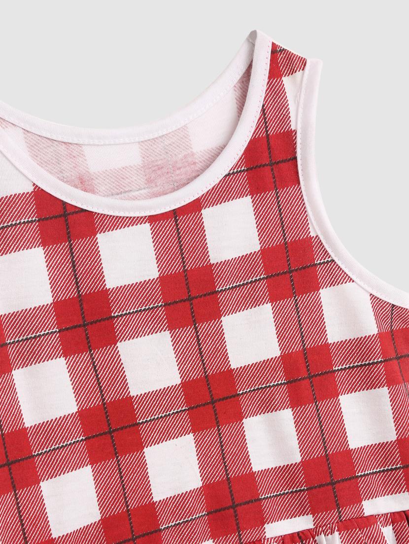 girls round neck sleeveless frock - 19489349 - Standard Image - 2