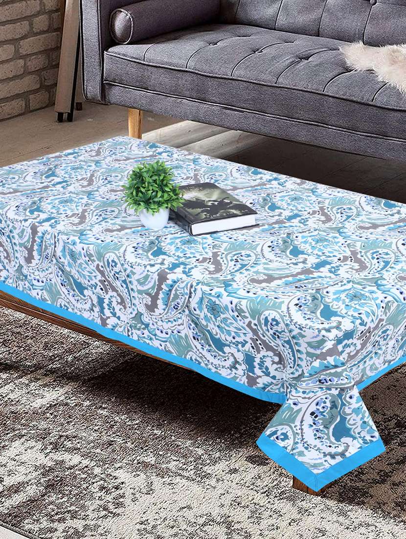 texstylers cotton 4 seater 40 x 60 inch rectangular jaipuri center table cloth