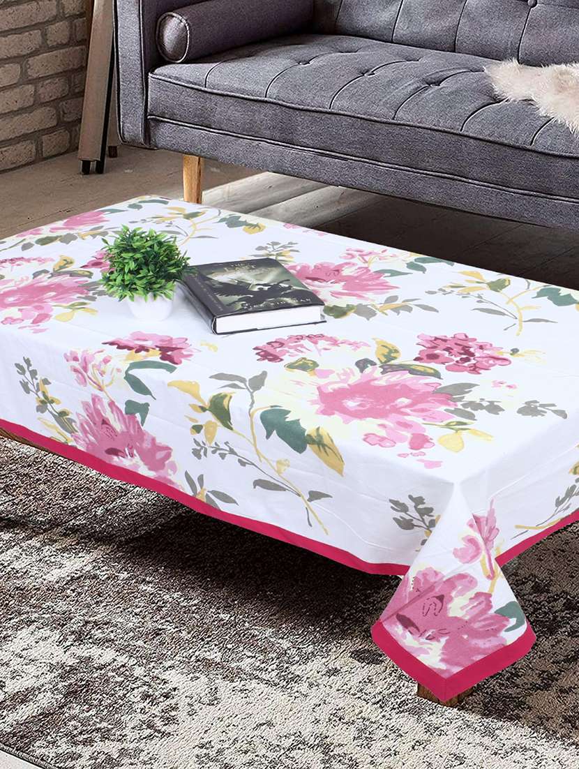 texstylers cotton 4 seater 40 x 60 inch rectangular jaipuri center table cloth