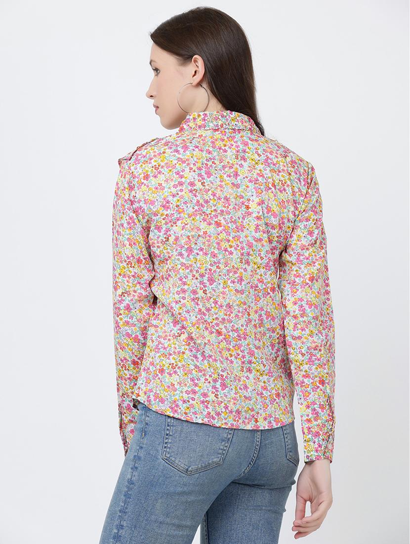 white crepe a line top - 19490085 - Standard Image - 2