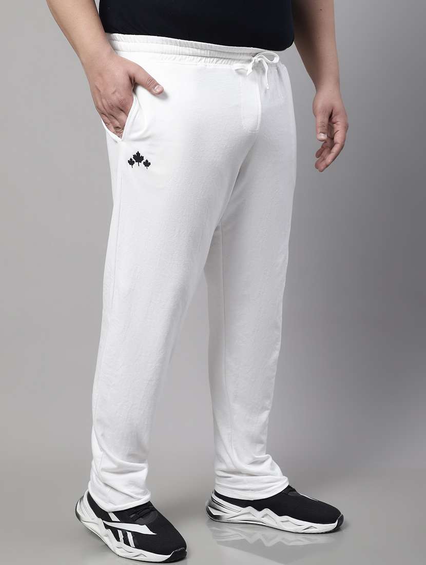 mid rise solid full length track pant - 19490776 -  Standard Image - 2
