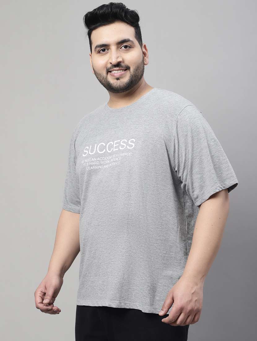Round Neck Chest Printed Regular T-shirt - 19490785 -  Standard Image - 2