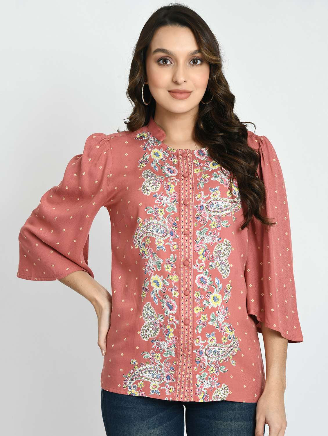 women printed regular shirt - 19491156 -  Zoom Image - 0