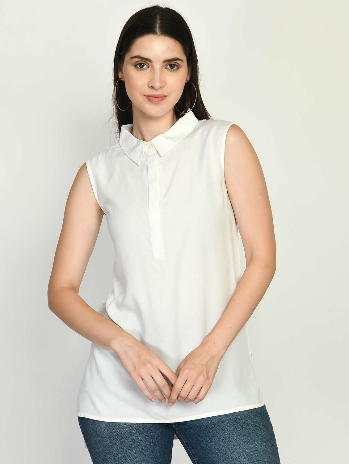 women's a line cowl neck top