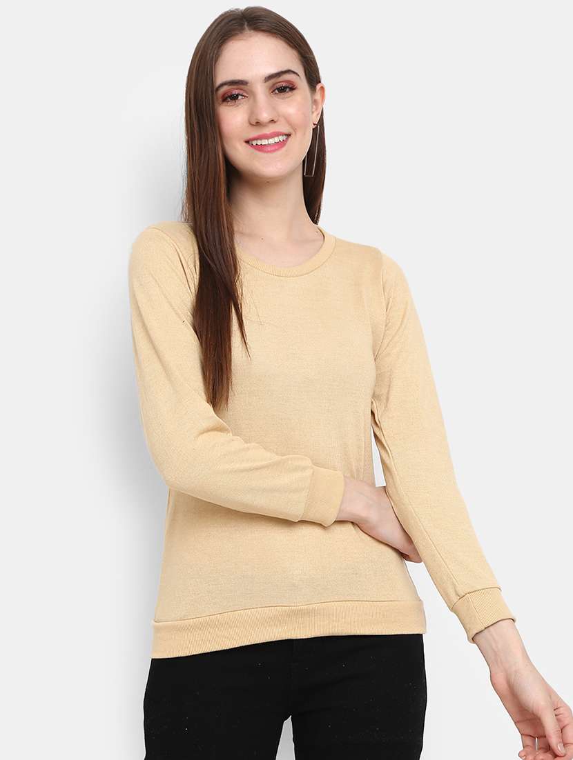 beige cotton pullover