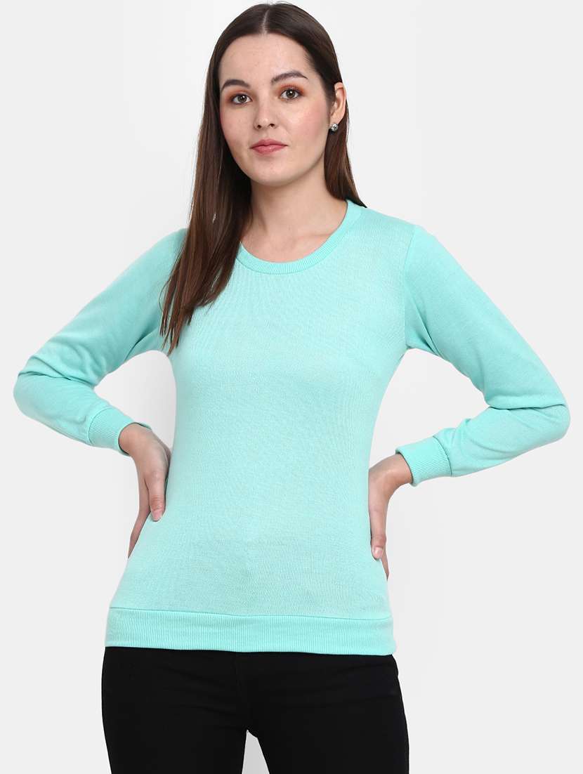 green cotton pullover