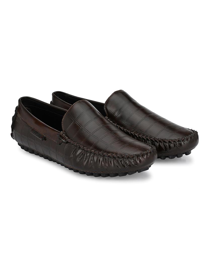 brown patent leather slip on loafers - 19492513 - Standard Image - 2