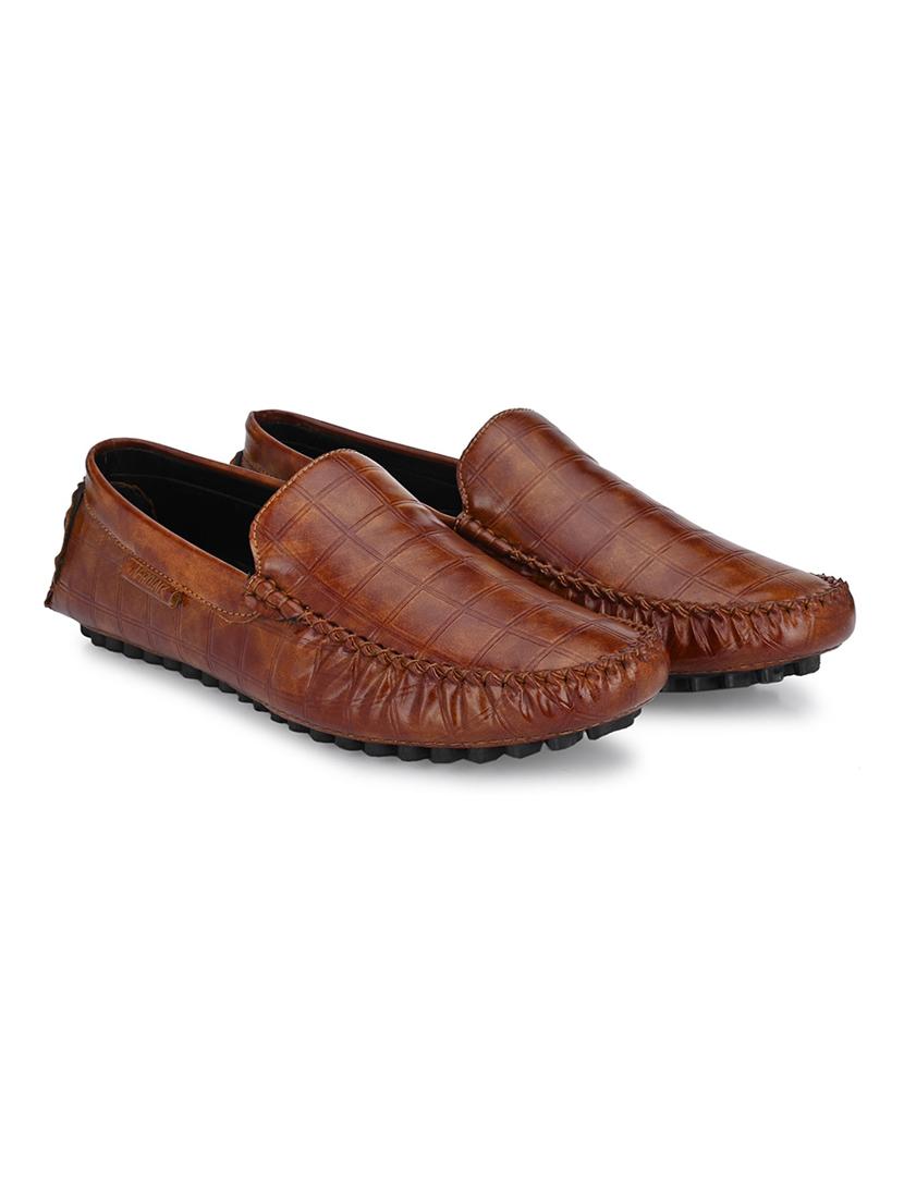 tan patent leather slip on loafers - 19492515 - Standard Image - 2