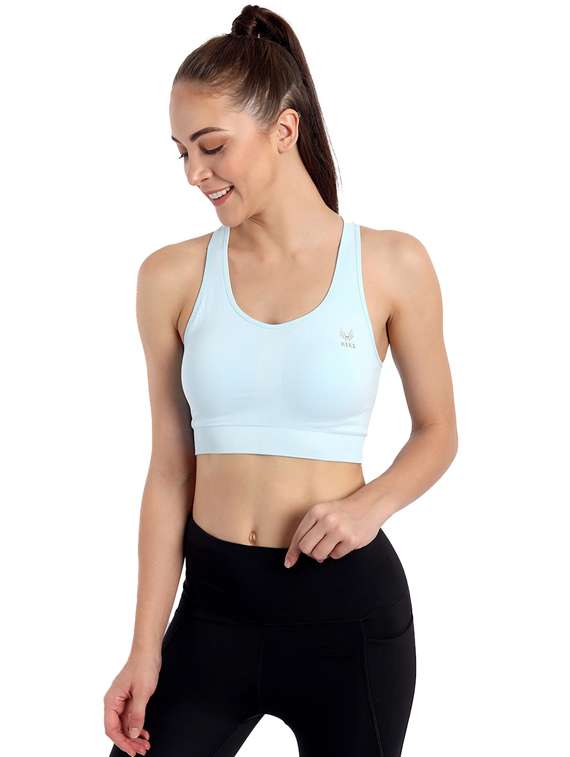 blue nylon sports bra - 19492879 - Zoom Image - 0