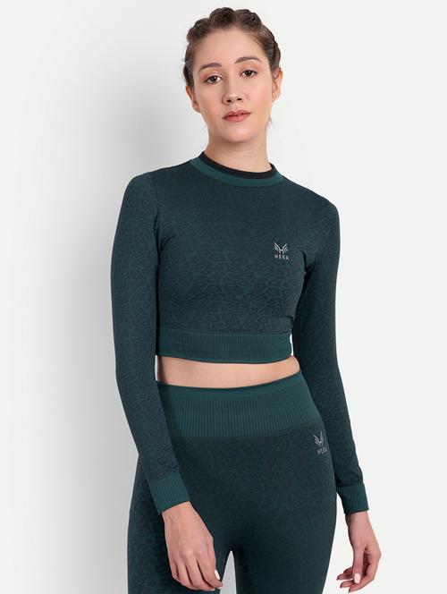 women's crop round neck top - 19492903 - Standard Image - 0